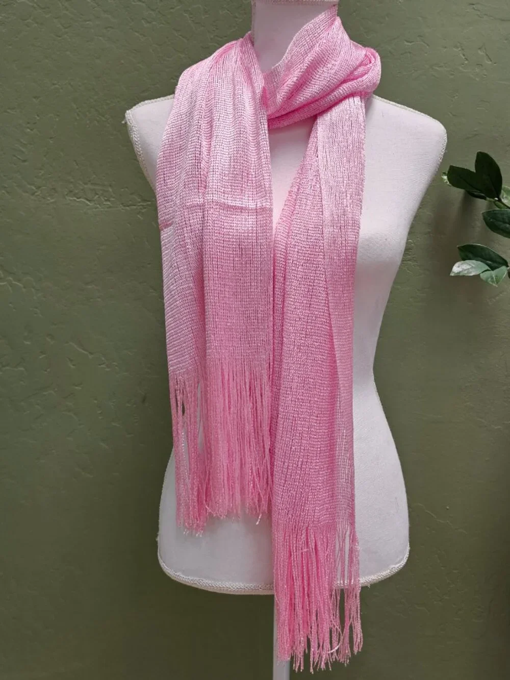 Pink Shimmer and Shine Scarf Shawl Wrap NWT